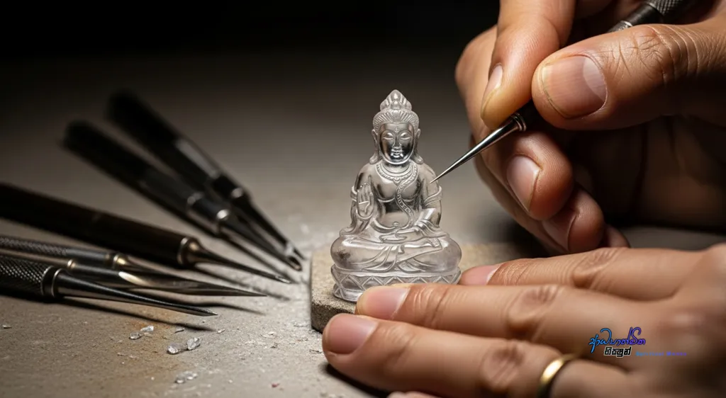 Harnessing Spiritual Energy A Buddhist Guide to Crystal Meditation – A Powerful Suggestion Commissioning Statues in a Meditative Pose_05535.webp