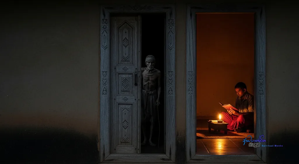 Why Your Mind Talks to You A Buddhist Guide to Quieting Your Inner Dialogue – The Beggar at the Door A Practical Analogy for Handling Your Mind_77016.webp